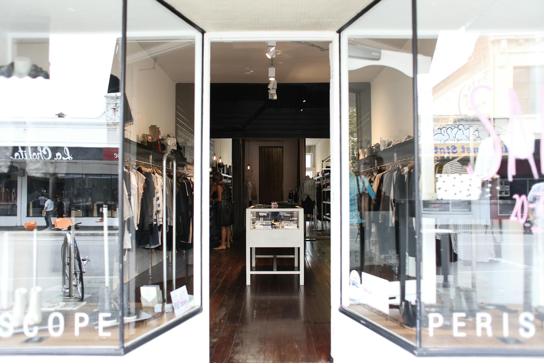 interior of a boutique